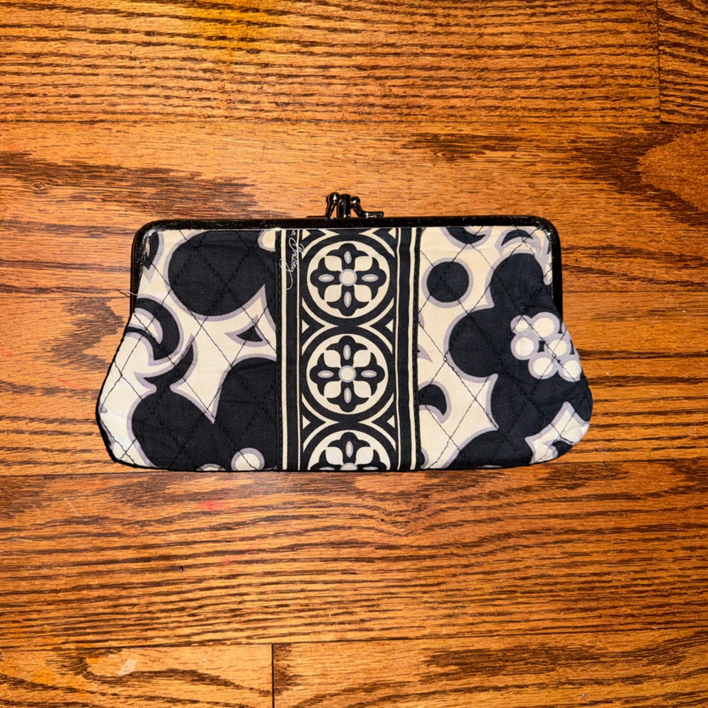 Vera Bradley Black and White Colorblock Women's Clutch